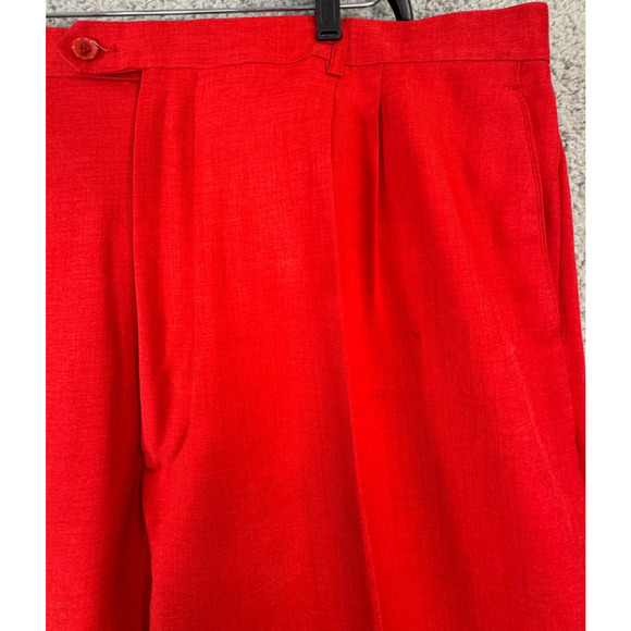 JP Designed In Italy Santa Suit Mens 52R Jacket 48x29 Pants Red - Picture 11 of 16